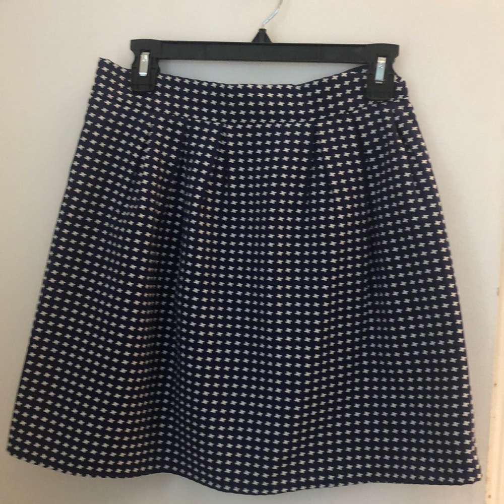 Dina b navy and white bell skirt size m
